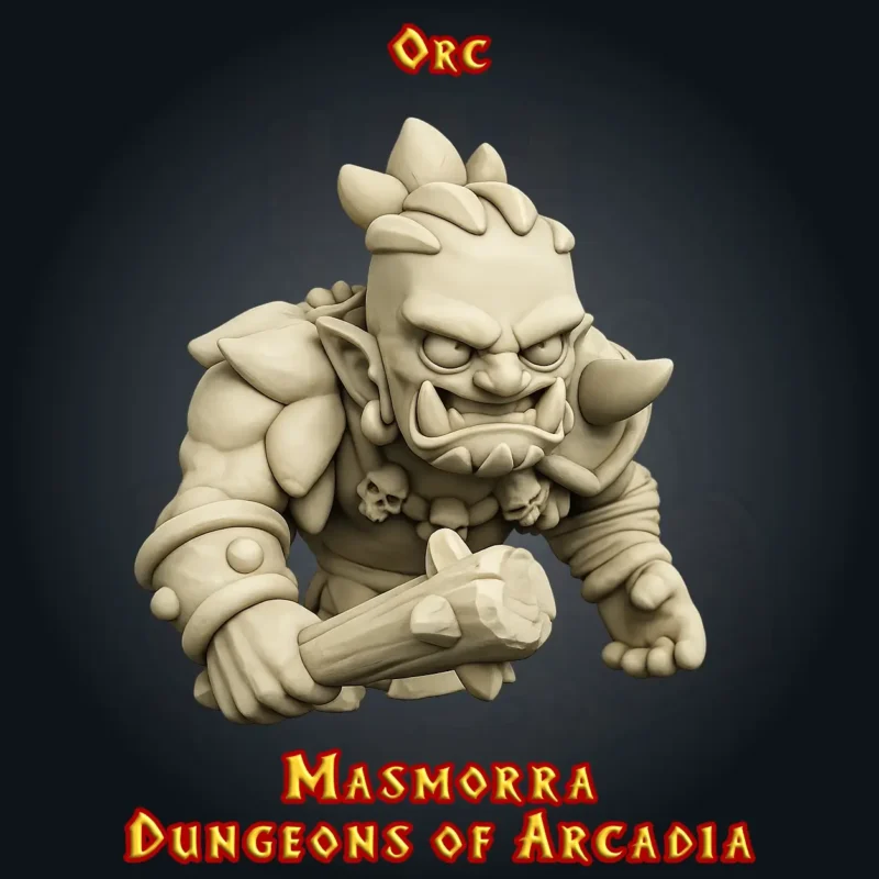 Orc Masmorra figurine orc Masmorra JDR 3D résine Dungeons of Arcadia StoneKing