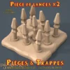 Piège de lances 25mm piège de lances donjon 3D PLA+ format 25 mm lot de 2