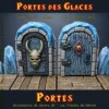 Portes des glaces 1 porte de fer Démon et porte bois Oeil décor donjon 3D PLA+ 25mm 38mm