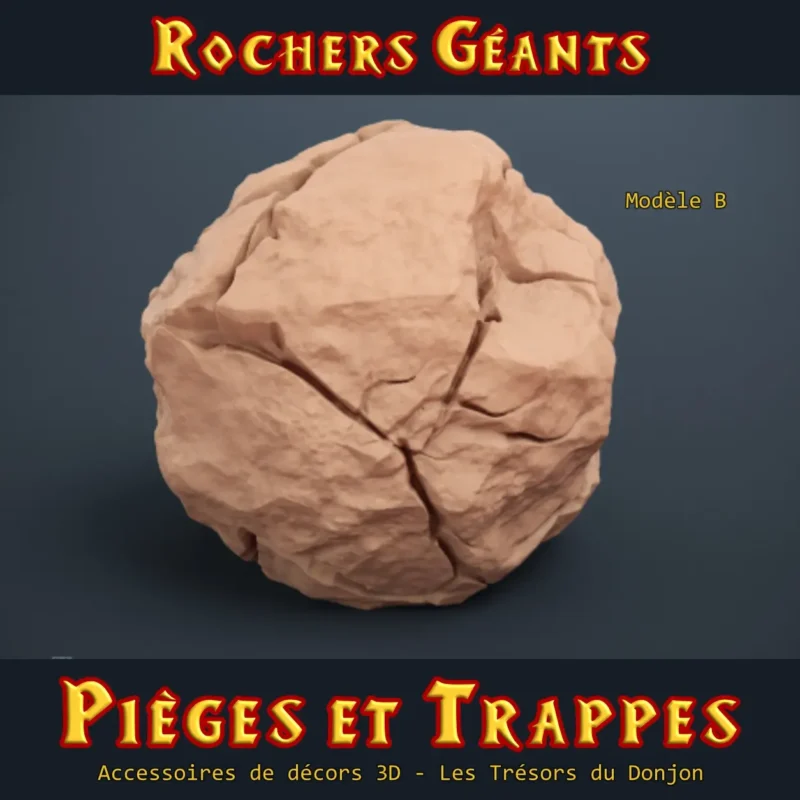 Rocher geant modele B-2 (1) Rocher Géant - Token de piège (2 modèles)