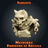 Squelette figurine squelette Masmorra JDR 3D armure marteau StoneKing résine
