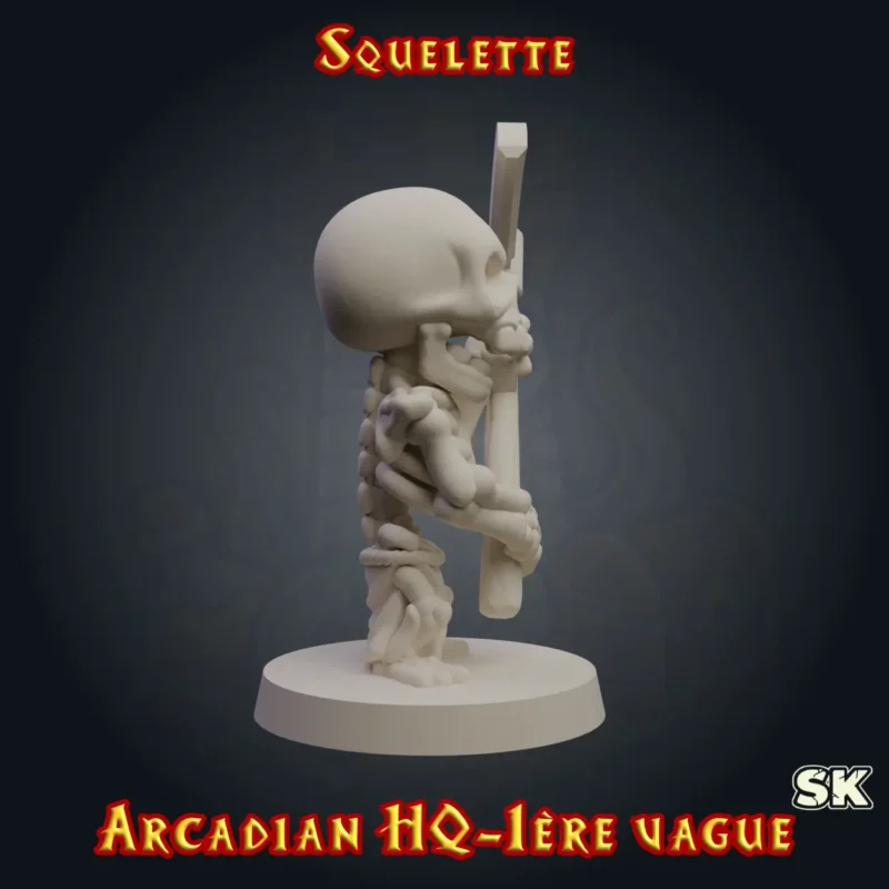 Squelette Heroquest droite Squelette - Arcadian 1ère Vague