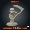 Squelette Heroquest face figurine squelette HeroQuest 3D résine Arcadian 1ère Vague StoneKing