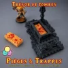 Trésor de tombe 1 (1) insert trésor tombe 3D pièces or gemmes vue dessus compatible tombeaux HeroQuest
