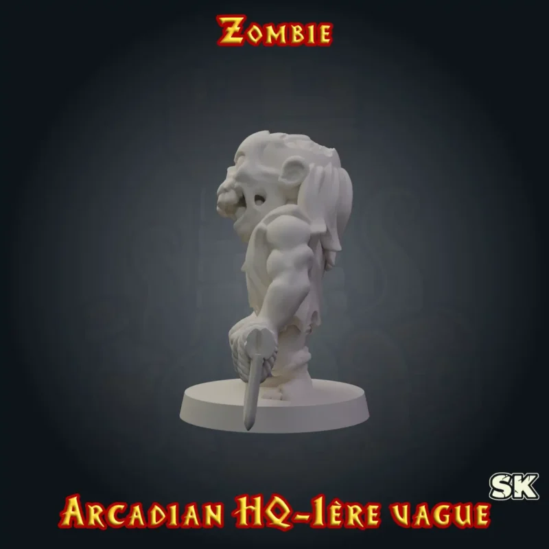 Zombie Heroquest gauche Zombie - Arcadian 1ère Vague