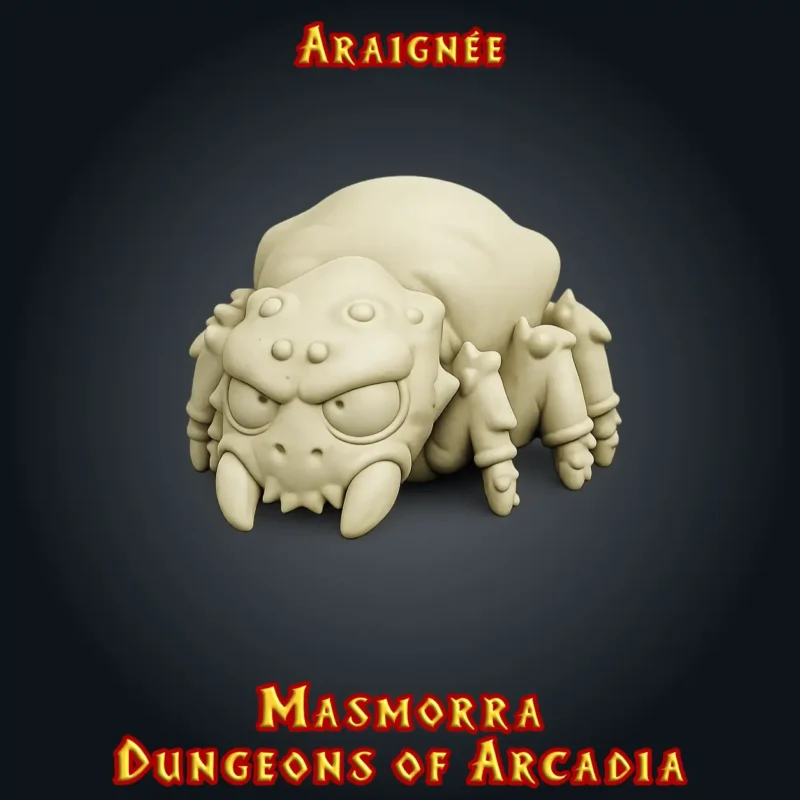 araignée-sk figurine araignée donjon JDR 3D Masmorra StoneKing résine
