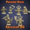 arcadian hq premiere vague (1) figurines monstres HeroQuest chibi 3D Arcadian HQ Première Vague StoneKing résine 12K