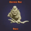 archer orc Figurine Archer Orc 3D imprimée en résine — Série Orcs StoneKing compatible HeroQuest