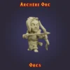 Figurine Archère Orc 3D imprimée en résine — Série Orcs StoneKing compatible HeroQuest