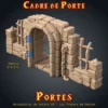 cadre de porte arene brutale cadre de porte donjon 3D arène PLA+ grilles chaînes