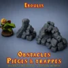 eboulis-1 (1) Éboulis Héroquest double HeroQuest 3D — bloqueur 2 cases, piège effondrement, décor donjon PLA+ atelier breton