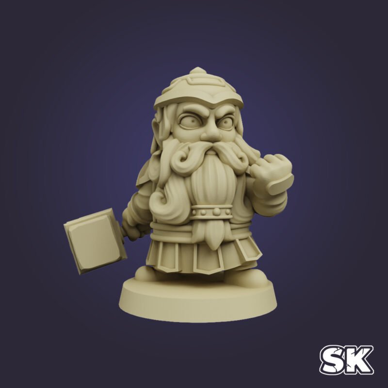 enana-hqheroes-mmf Arcadian HQ Heroes - Set de 9 figurines