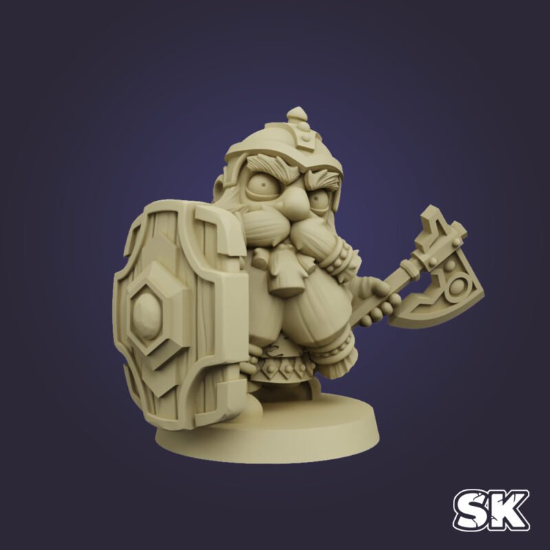 enano-hqheroes-mmf Arcadian HQ Heroes - Set de 9 figurines