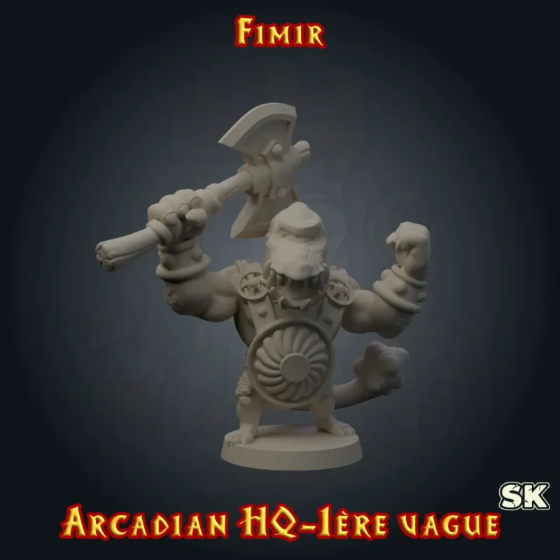 figurine Fimir HeroQuest 3D résine Arcadian 1ère Vague StoneKing