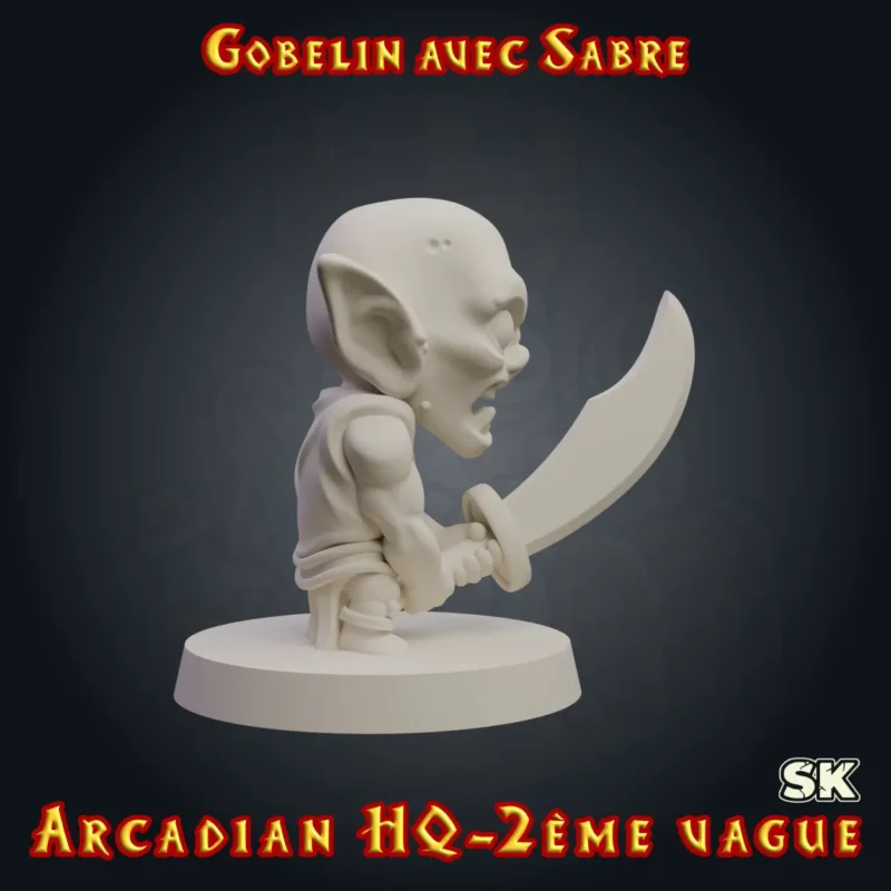 gobelin heroquest sabre gauche Gobelin avec Sabre — Arcadian 2ème Vague