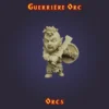 guerriere orc Figurine Guerrière Orc 3D imprimée en résine — Série Orcs StoneKing compatible HeroQuest