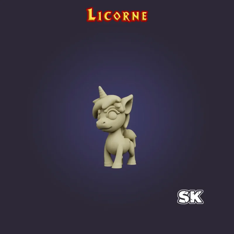 licorne figurine heroquest jdr figurine licorne JDR 3D HeroQuest StoneKing résine