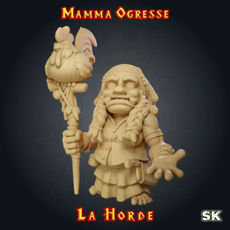 mamma ogresse figurine ogresse HeroQuest 3D Mamma Ogresse La Horde StoneKing résine