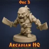 orc 3 Arcadian HQ - Deuxième vague - set de 7 figurines