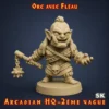 figurine orc avec fléau HeroQuest 3D fléau résine Arcadian 2ème Vague StoneKing