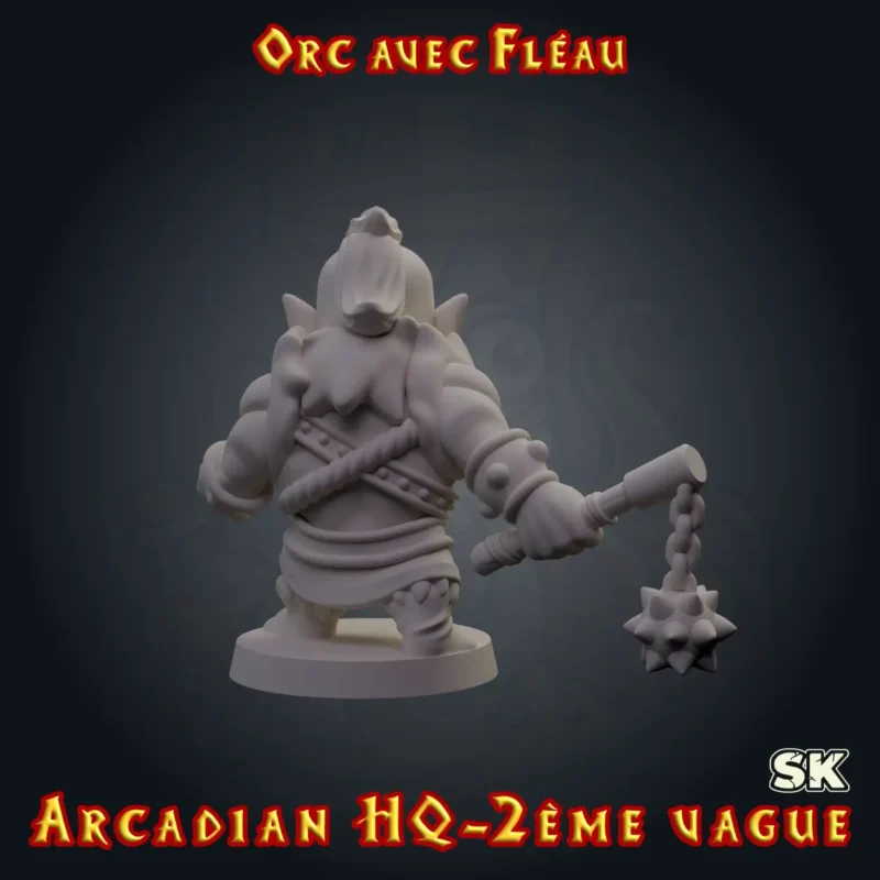 Orc avec Fléau — Arcadian 2ème Vague