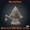 figurine orc avec fléau HeroQuest 3D fléau résine Arcadian 2ème Vague StoneKing