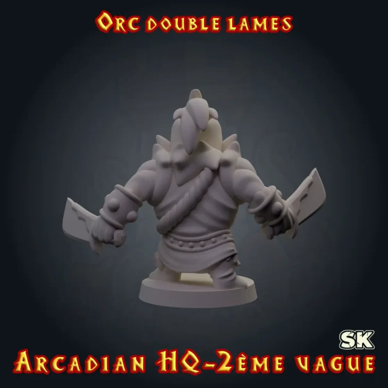 orch heroquest double lame dos Orc Double Lames — Arcadian 2ème Vague