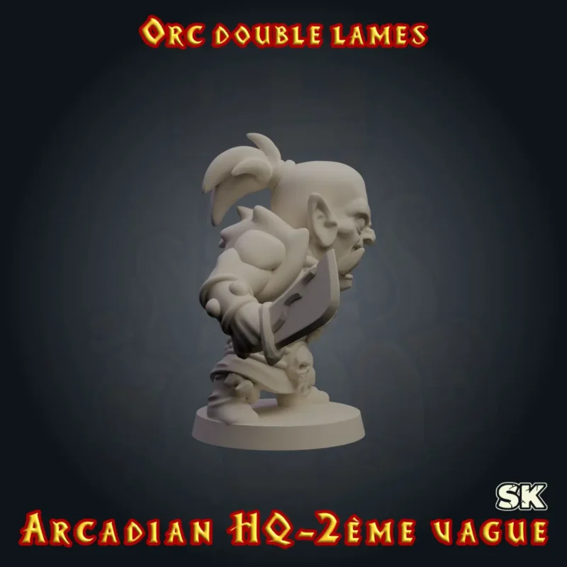 orch heroquest double lame gauche Orc Double Lames — Arcadian 2ème Vague