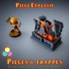 piège explosif donjon 3D insert de tombe multicolore PLA+