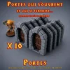portes fonctionnelles heroquest-x10 (1) lot x10 portes fonctionnelles donjon 3D PLA+ compatible 25mm 38mm