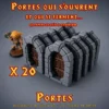 portes fonctionnelles heroquest-x20 (1) lot x20 portes fonctionnelles donjon 3D PLA+ lot complet plateau
