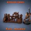 ratelier d armes heroquest Le Râtelier d'Armes occupe la position centrale de la gamme — plus petit que le Grand Râtelier qui tapisse un mur entier, plus complet que le Petit Râtelier qui montre les restes après urgence, et plus structuré que le Tonneau d'Armes qui assume l'improvisation.