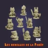 figurines rebelles de la forêt JDR 3D héros alternatifs HeroQuest StoneKing résine