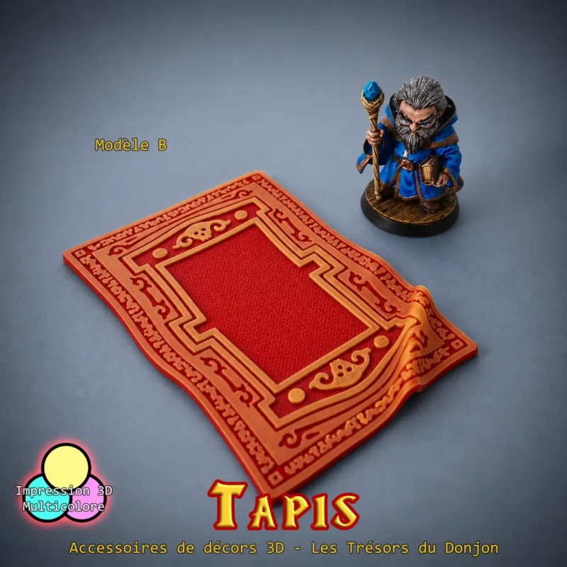 tapis donjon Modele-B tapis donjon modèle B coin relevé décor plateau RPG