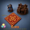 tapis donjon Modele-carre tapis donjon carré 3D décor wargame jeu de rôle
