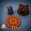 tapis donjon Modele-rond tapis donjon rond impression 3D décor HeroQuest