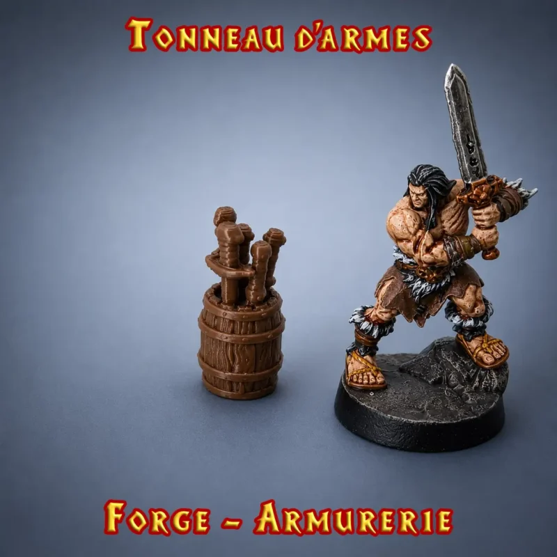 tonneau d armes heroquest Tonneau d'Armes HeroQuest 3D — Le backup du garde qui n'y croyait plus