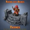 trone des ogres heroquest gris (1) trône des ogres décor donjon 3D PLA+ gris estrade pierre crânes candélabre coffre