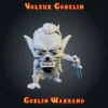 voleur gobelin figurine voleur gobelin en résine, dague et posture furtive, Goblin Warband, imprimée 3D en atelier breton