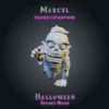 Marcel Les Trois Croque-Mort, lot de 3 figurines de zombies en résine 28 mm : Gaston aux longs cheveux, Fernand qui tient sa propre tête, Marcel qui rampe bras tendu Marcel