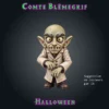 comte blemegrif-02 Comte Blêmegrif, figurine de vampire en résine 28 mm au crâne chauve, oreilles pointues, dents en avant et longues mains griffues, série Halloween